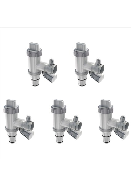 5x Havuz Hortumu Adaptörü Havuz Hortumu Tutucu ve Yer Üstü Havuzlar Için Piston Vanası Havuzu Yedek Parçaları B (Yurt Dışından)
