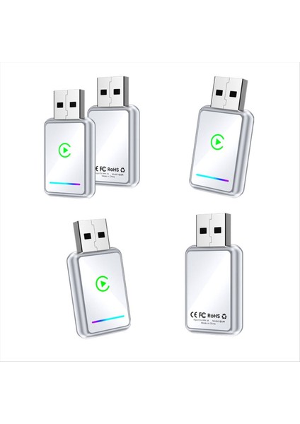 2ın1 Kablosuz Carplay Adaptörü USB Dongle Akıllı Carplay &amp; Android Otomatik Adaptör Fiş ve Kablosuz A&#39;ya Kablolu Carplay Oynatın (Yurt Dışından) fırsatları