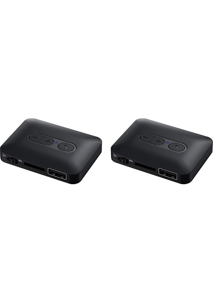 2x Bluetooth 5 4 Ses Alıcı Verici Desteği USB U-Disk/tf Kart Aux Stereo Hıfı Kayıpsız Müzik Kablosuz Adaptör (Yurt Dışından)