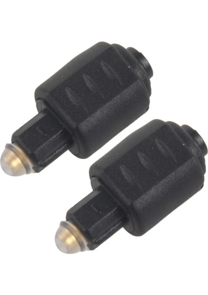 2x Mini Optik Ses Adaptörü 3 5mm Dişi Kriko - Dijital Toslink Erkek Fiş Amplifikatör (Yurt Dışından)