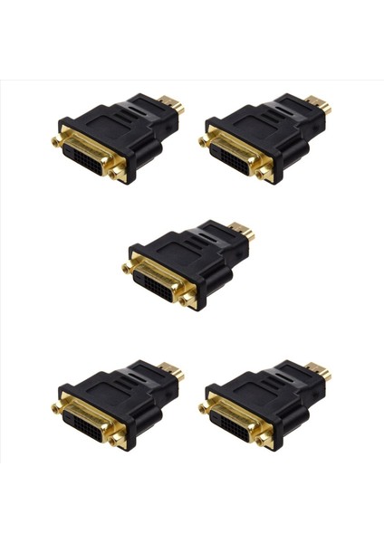 5x DVI 24+1 (Dvı-D) Kadın Ila HDMI Erkek Adaptörü (Yurt Dışından)