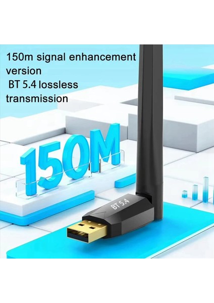 2x USB Bluetooth 5 4 Adaptörü 150 M Bluetooth Dongle Pc Için Kablosuz Fare Klavye Müzik Ses Alıcı Verici (Yurt Dışından) fırsatları