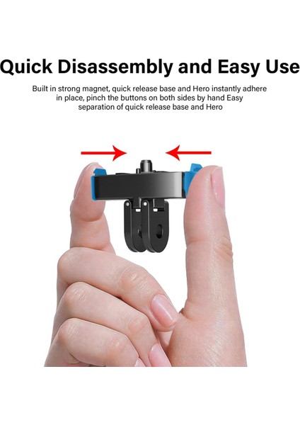 2x Manyetik Adaptör Dağı Gopro Hero 13 Siyah Katlanabilir Hızlı Bırakma Sabitleme Kaidesi Kamera Tripodu Adaptör Dağı (Yurt Dışından) modelleri