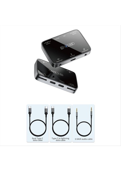 Aydınlatma/typec Için Uygun Yeni Evrensel Stereo Yayın Ses Kartı Adaptörü Karaoke ve Mikrofon Artefakt (Yurt Dışından)