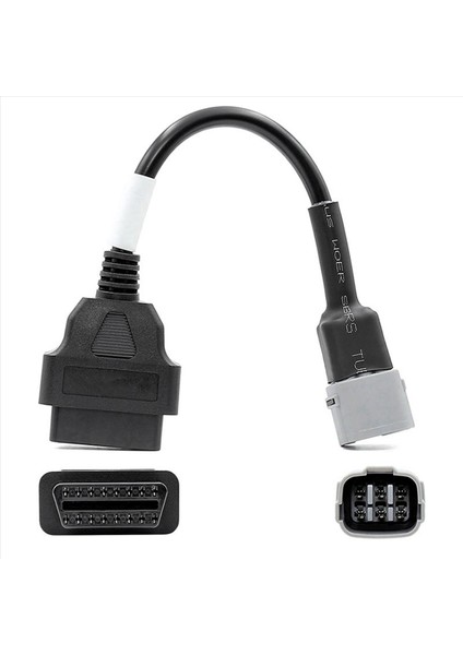 Suzuki Için 10X Obd Motosiklet Kablosu 6 Pin Fiş Kablosu Diyagnostik Kablosu 6pin - Obd2 16 Pin Adaptör (Yurt Dışından) modelleri