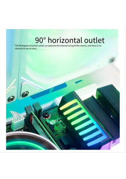 Dıy Güç Kaynağı 90 Derece Anakart 24PIN Adaptör Argb Dik Açı Güç Kaynağı Direksiyon Konnektörü Beyaz (Yurt Dışından) modelleri