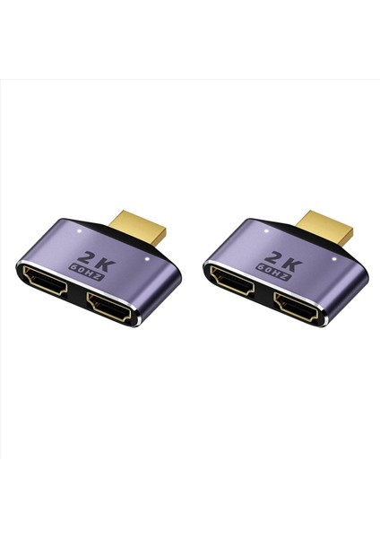 2x HDMI Uyumlu 1&#39 De 2 Out Sablite Adaptörü 2k 60Hz 2&#39 De 1 Hd Ekran LED Işığı ile Çift Yönlü Seçici Anahtarı (Yurt Dışından)