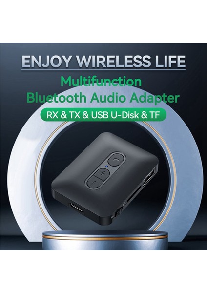 2x Bluetooth 5 4 Ses Alıcı Verici Desteği USB U-Disk/tf Kart Aux Stereo Hıfı Kayıpsız Müzik Kablosuz Adaptör (Yurt Dışından) indirimleri