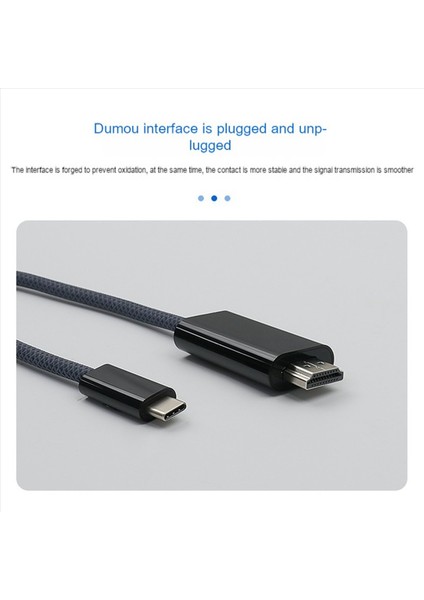 Apple MacBook Android Huawei Için Uygun C Tipi-Hdmı Uyumlu 4K Kablo Aynı Ekran Kablo Hd Adaptör Kablosu (Yurt Dışından) modelleri