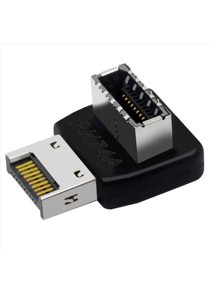 3x Bilgisayar Anakart Tipi-E USB 3 1 Type-E Arayüz 90 Derece Direksiyon Dirsek Ön Tip-C Kurulu Adaptör (PH74A) (Yurt Dışından) fiyatları