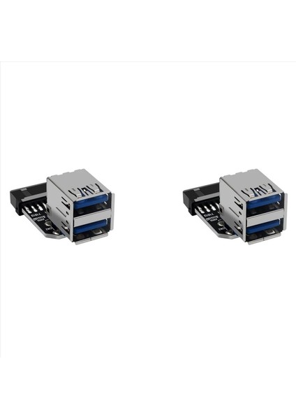 2x 20PIN Ila Çift Usb3 0 Adaptör Connverter Masaüstü Anakart 19 PIN/20P Başlığı 2 Bağlantı Noktası USB Bir Dişi Konektör PH21 (Yurt Dışından)