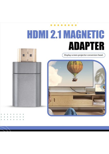 Manyetik HDMI Uyumlu Adaptör 8k Yüksek Tanımlı Erkek Ila Kadın Dönüştürücü Tv Projektör Dizüstü Bilgisayar Manyetik Adaptör (Yurt Dışından) fırsatları
