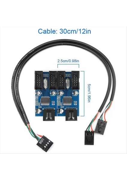 1&#39 Den 1 Adaptör Kablosu Anakart 9pin Konnektörü USB Pimi Fiş ve Oynat Anakart Adaptör Kablosu (Yurt Dışından) modelleri