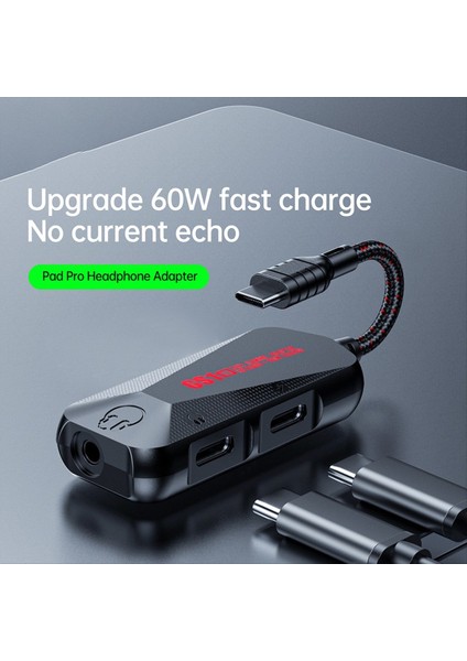 3&#39 Ü 1 Oyunda Telefon Ses Kartı Hi-Res Ses Kalitesi Tip C Ila 3 5mm Kulaklık Jakı Pd Qc 60W Hızlı Şarj Adaptörü (Yurt Dışından) fiyatları