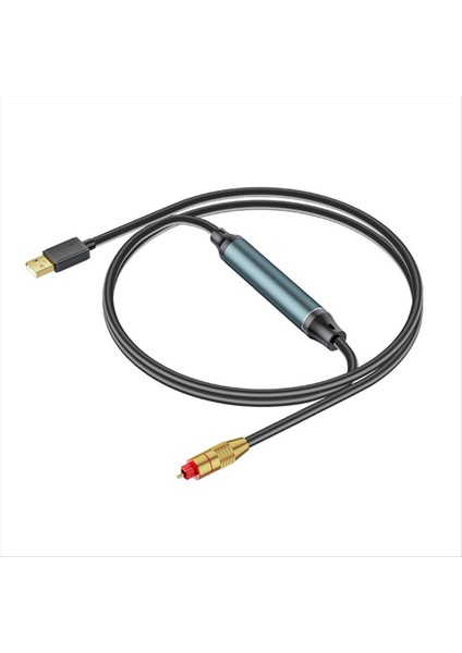 USB - Optik Ses Adaptörü USB A Ila Fiber Optik Ses Spdıf Port Bağlantı Bağlantısı Ses Dönüştürücü Kablosu Bilgisayar Dizüstü Bilgisayarı (Yurt Dışından)