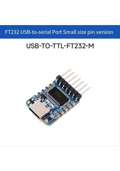 Waveshare FT232 Seri Iletişim Modülü Usb-Ttl Uart Typ-C Seri Adaptör Modülü 3 3V/5V Win7/8/10/11 Mac A Için (Yurt Dışından) modelleri