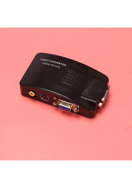 4x Av-Vga Adaptör Rca VGA Dönüştürücü Pc Rca Kompozit S-Video Av Giriş Pc VGA LCD Çıkış Dönüştürücü Anahtar Kutusu (Yurt Dışından) fırsatları