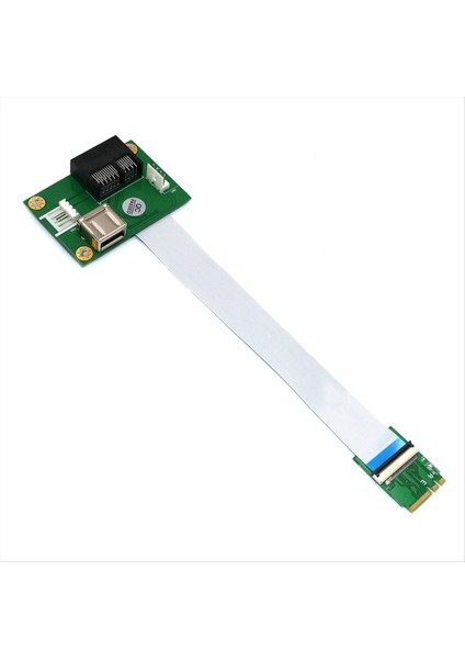 Pcıe Rıser Ngff M 2 Keya A/e-Pcı-E Express X1+Usb Adaptör Yüksek Lisans Kartı Fpc Kablosu ile 4pin Güç Kaynağı Kablosu (Yurt Dışından)