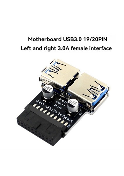 19PIN Ila Çift Usb3 0/3 1 Adaptörü 19P/20P-ÇIFT A Tip A Dişi Ön Konnektör Dönüştürücü USB 3 0 Adaptör Eklenti Takımı (Yurt Dışından) fiyatları