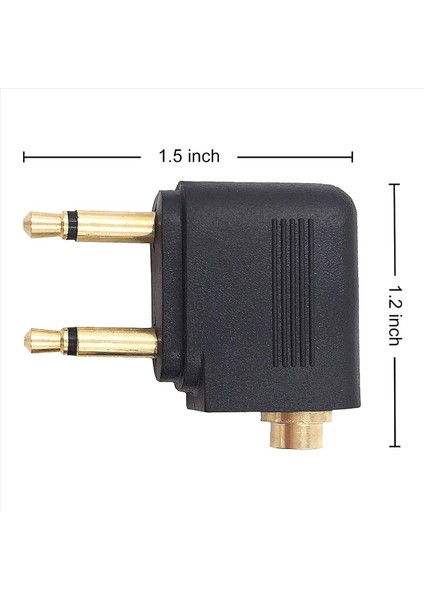 8 Paket Uçak Kulaklık Adaptörü Kulaklık Için Havayolu Uçak Uçuş Adaptörleri Altın Kaplamalı 3 5mm Jack (Yurt Dışından) fiyatları