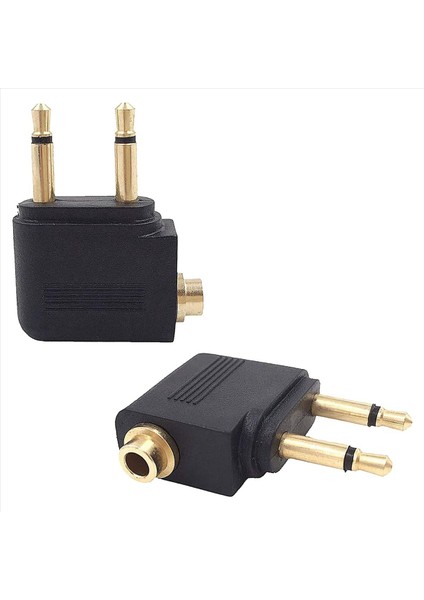8 Paket Uçak Kulaklık Adaptörü Kulaklık Için Havayolu Uçak Uçuş Adaptörleri Altın Kaplamalı 3 5mm Jack (Yurt Dışından) modelleri