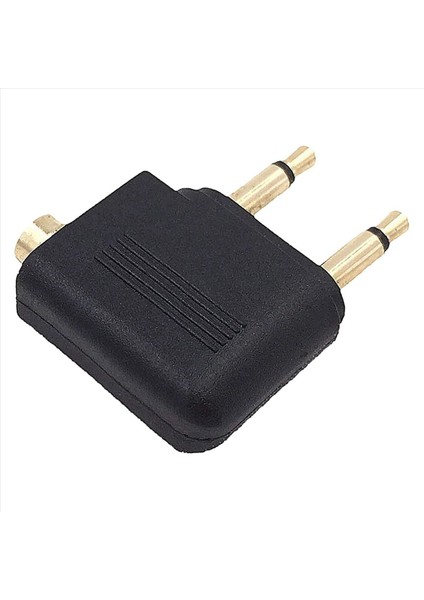 8 Paket Uçak Kulaklık Adaptörü Kulaklık Için Havayolu Uçak Uçuş Adaptörleri Altın Kaplamalı 3 5mm Jack (Yurt Dışından) fırsatları