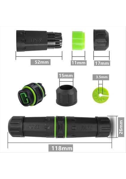 IP68 Su Geçirmez Sc Tek Çekirdek Fiber Optik Adaptör Lc Fiber Optik Kablo Uzantısı Için Fiber Optik Kablo Uzunluğunu Genişletin (Yurt Dışından)