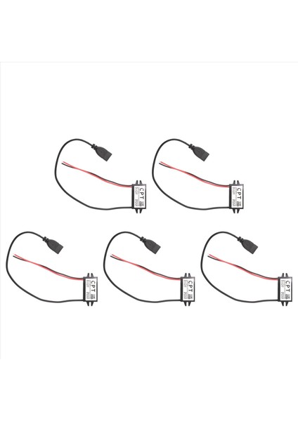 5x Araç Güç Dönüştürücü Dc 12V Ila 5V 3A Voltaj Dönüştürücü Telefon Şarjı Için Tek USB Adaptör Konektörleri ile (Yurt Dışından)