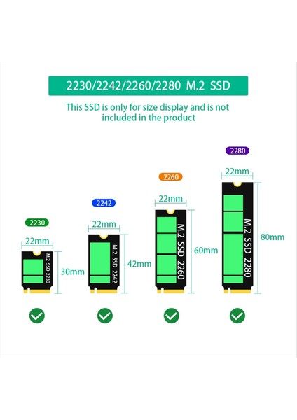 2 Arada Kombo M 2 (Ngff) Nvme Ssd/sata-Bus SSD-SFF-8611/8612 ve Sata Adaptörü (Yurt Dışından) fiyatları