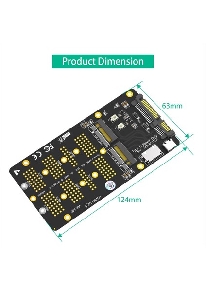 2 Arada Kombo M 2 (Ngff) Nvme Ssd/sata-Bus SSD-SFF-8611/8612 ve Sata Adaptörü (Yurt Dışından) indirimleri