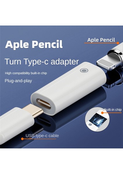 Apple Pencil iPad Için 1 Nesil Şarj Adaptörü Tip-C Dişi Dönüştürücü Tip-C Dişi Ila Aydınlatma Dişi (Yurt Dışından) fırsatları