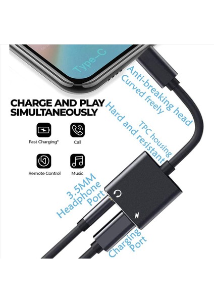 3x USB C Ila 3 5mm Kulaklık ve Şarj Cihazı Adaptörü Galaxy S22/S21/S20/S20+ Ultra Için 2&#39 Den 2&#39 Si Not 20/10 Pixel 6/5/4/3 Xl (Yurt Dışından) fırsatları