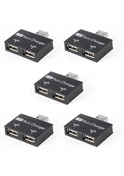 5x USB 2 0 Erkek Ila Ikiz Kadın Şarj Cihazı Çift 2 Bağlantı Noktası USB Dc 5V Şarj Ayrıştırıcı Hub Adaptör Dönüştürücü Bağlayıcı (Yurt Dışından)