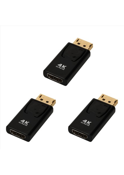 3x Displayport - HDMI Dişi Adaptör Dönüştürücü 1080P Dp&#39 Den Hdmı&#39 Ye (Yurt Dışından)
