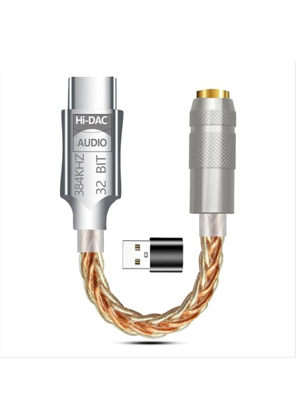 USB C Ila 3 5mm Dac Kulaklık Amplifikatör Kulaklık Amp ALC5686 Hıfı Dijital Ses Kodlayıcı Aux Audio Kablo Adaptör Dönüştürücü (Yurt Dışından)