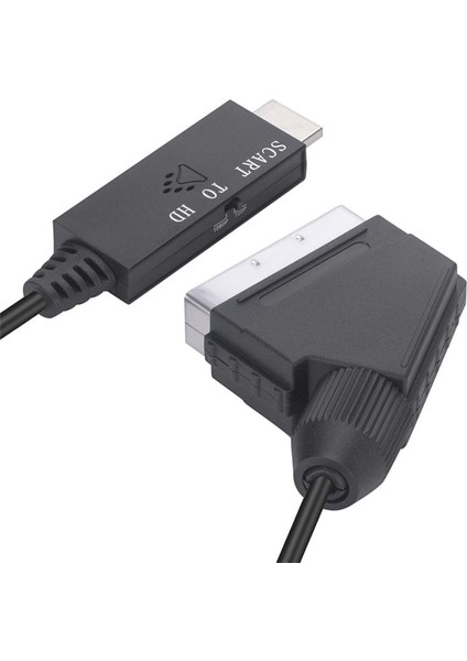 Hdtv Stb DVD Dönüştürücü Aksesuarları Için 1080P/720P Dönüştürücü Kablosu HDMI Uyumlu Tv Ses Video Adaptörüne Skart (Yurt Dışından)
