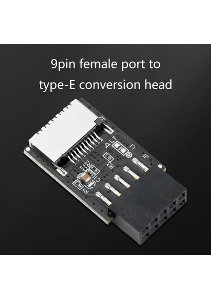 5pcs USB Ön Panel Adaptörü Type-E Dişi-Usb 2 0 9 Pin Kadın Adaptör Başlığı Anavatan H8WD (Yurt Dışından) fiyatları