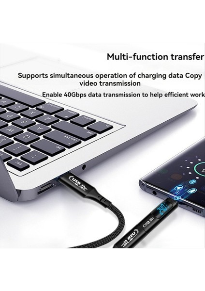 USB C Otg Adaptörü Tip C-Usb Tip C 40GBPS 240W Dijital Ekran Otg Adaptör Veri Aktarma Adaptörü Siyah (Yurt Dışından) indirimleri