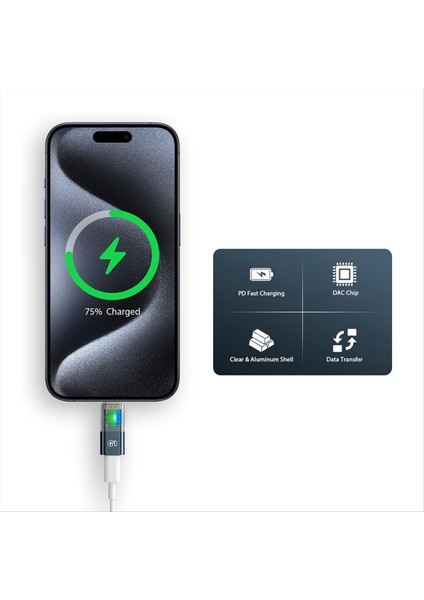 Apple Arayüzü Kadın-Usb-C Erkek Adaptör C Tip C-Iphone 15 15 Pro Için Apple Arayüz Konnektörü Için (Yurt Dışından) modelleri