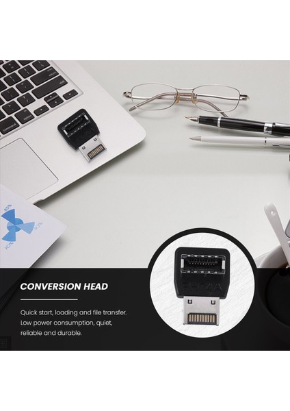Bilgisayar Anakart Tipi-E USB 3 1 Type-E Arabirim 90 Derece Direksiyon Dirsek Ön Tip-C Kurulu Adaptör (PH74A) (Yurt Dışından) modelleri