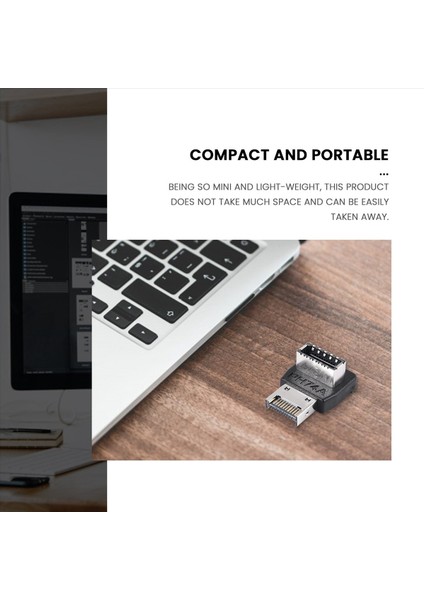 Bilgisayar Anakart Tipi-E USB 3 1 Type-E Arabirim 90 Derece Direksiyon Dirsek Ön Tip-C Kurulu Adaptör (PH74A) (Yurt Dışından) fırsatları