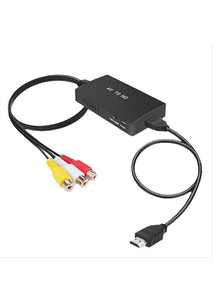 Converter Av-Hdmı Uyumlu Dönüştürücü Video Ses HDMI Uyumlu Adaptör (Yurt Dışından)