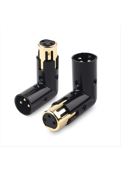 1pcs 3pin Xlr Açılı Adaptör Ayarlanabilir Erkek - Dişi Sağ Açı Xlr Adaptörü Xlr 90 Derece Adaptör (Yurt Dışından) fiyatları