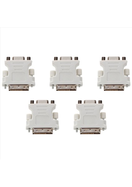 5x Semoıc DVI Erkek Adaptörü (Dvı - D 24 1) Kadın Vga&#39 Ya (15 Pimli) (Yurt Dışından)