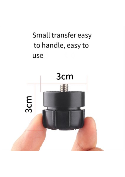 Ballhead Adaptör Yatağı Hareketli Kamera Için Montaj Beyaz Dönüştürücü 1/4 Vida 17 mm Ballhead Arayüzü Adaptörü (Yurt Dışından)