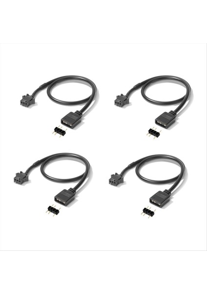 4pcs Rgb Uzatma Kablosu 5V 3 Pin-Sm 3pın Dişi Argb Konnektörü Rgb Fan Pc LED Şeridi Için Adaptör Kablosu (Yurt Dışından) modelleri