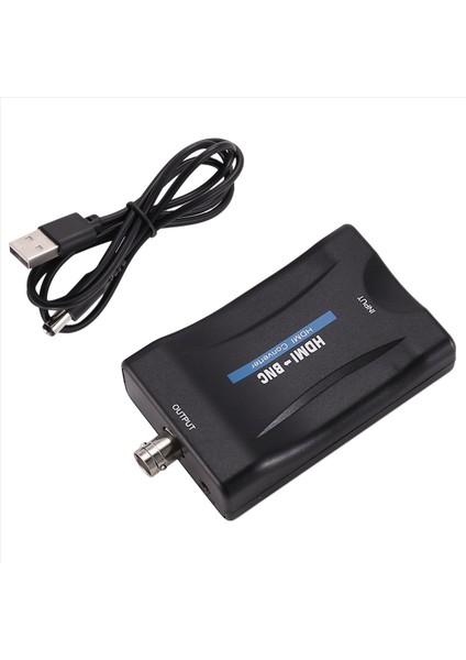 HDMI - Bnc Video Ses Dönüştürücü Adaptör Uyumlu Pal/ntsc USB Güç Kablosu (Yurt Dışından)