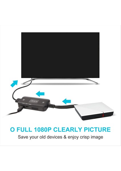 Av-Hdmı Uyumlu Video Dönüştürücü 1080P Rca Kablo Video Adaptör Kablosu Ses HDMI Uyumlu Dönüştürücü (Yurt Dışından) indirimleri