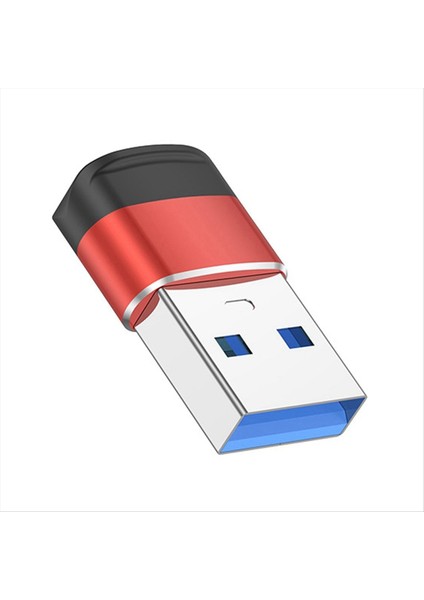 USB 3 0 - C Tip C Adaptörü 10GBPS Veri Iletimi Hızlı Şarj Adaptörü iPhone 15 Xiaomi Huawei Aksesuarları Kırmızı (Yurt Dışından)