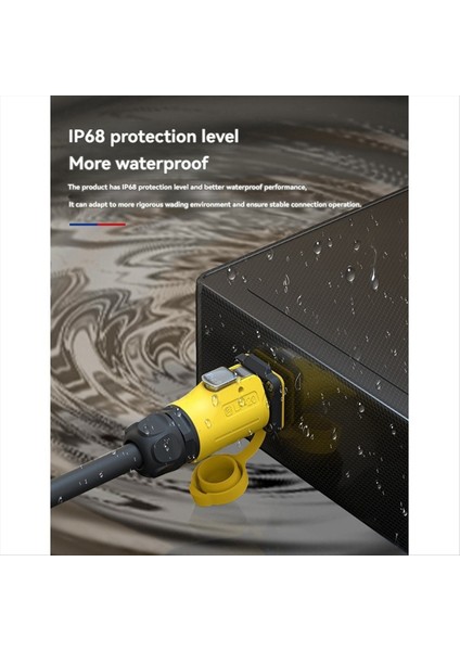 Lp-20 RJ45 Konnektör Seti Cat6 IP68 Su Geçirmez RJ45 Panel Montaj Iki Delik Soket Tapası Kablo Adaptörü Sarı (Yurt Dışından) fırsatları